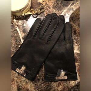 Mjchael Kors brand new black leather gloves